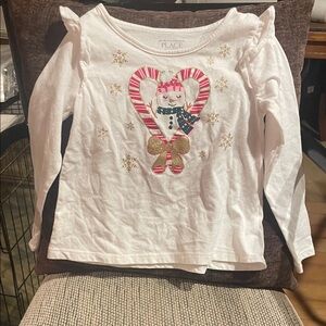 Children’s Place Toddler Girl Winter/Valentines Day  Long Sleeve Shirt. 3T